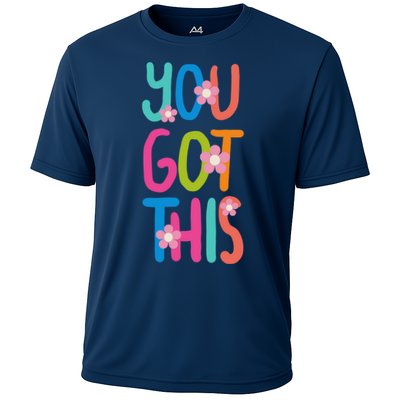 You Got This Colorful Floral Motivational Quote Performance Shirt