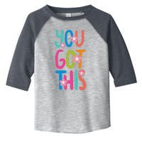 You Got This Colorful Floral Motivational Quote Toddler Fine Jersey T-Shirt