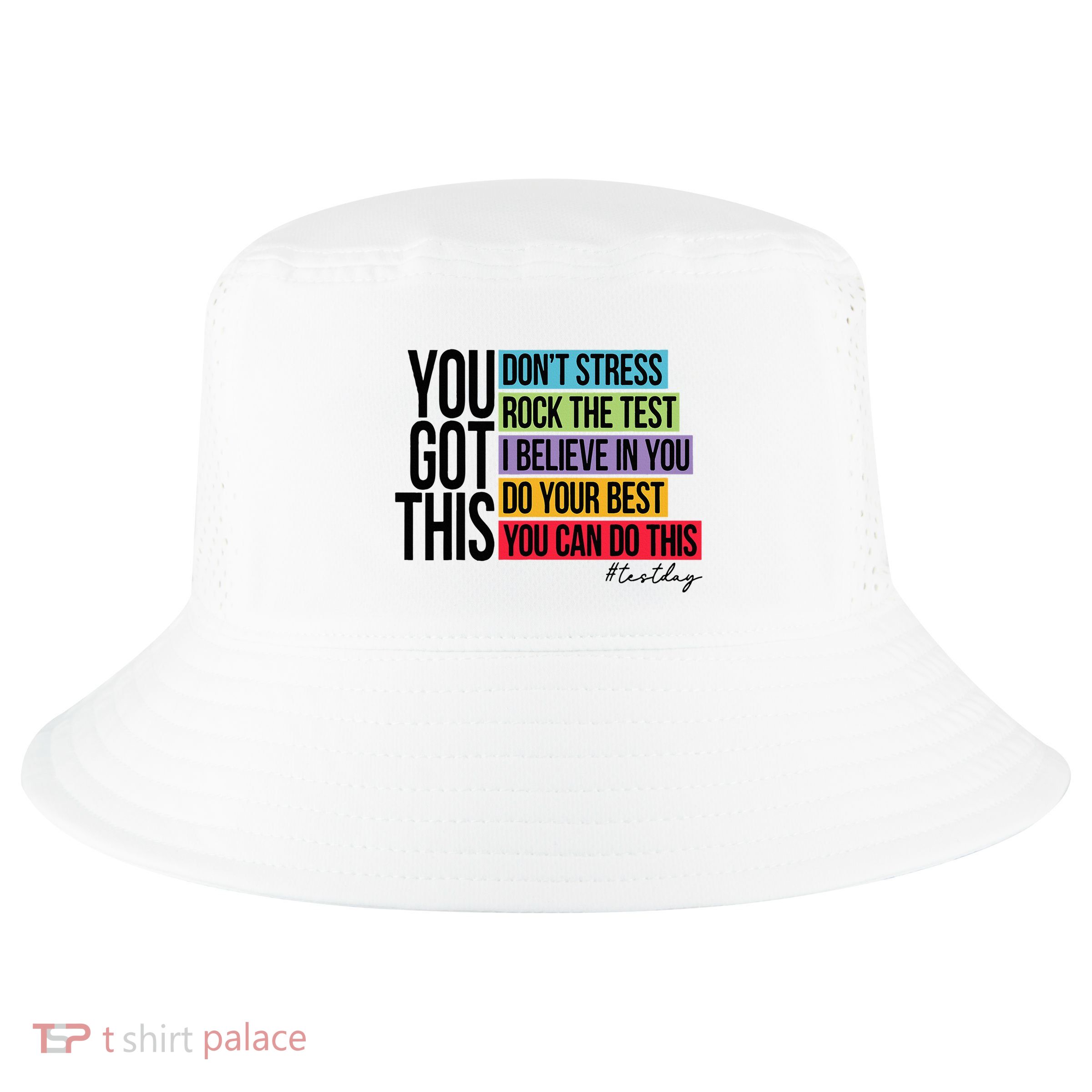 You Got This DonT Stress Rock The Test Test Day Cool Comfort Performance Bucket Hat