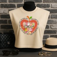 You Got This Lucky Test Day Rock The Test Don't Stress Do Your Best Garment-Dyed Women's Muscle Tee