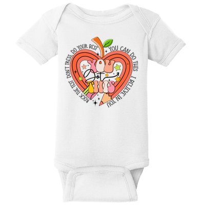 You Got This Lucky Test Day Rock The Test Don't Stress Do Your Best Baby Bodysuit