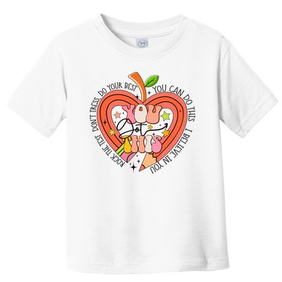 You Got This Lucky Test Day Rock The Test Don't Stress Do Your Best Toddler T-Shirt