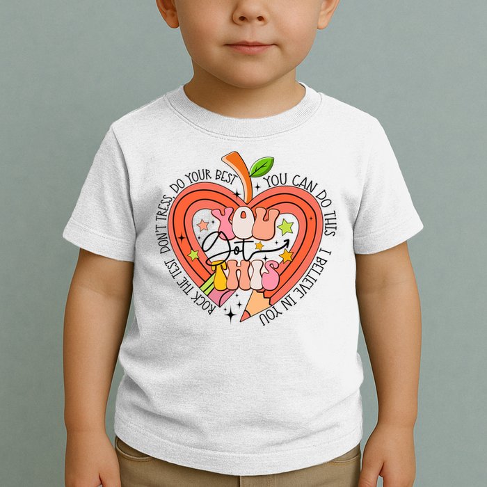 You Got This Lucky Test Day Rock The Test Don't Stress Do Your Best Toddler T-Shirt