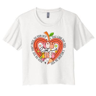 You Got This Lucky Test Day Rock The Test Don't Stress Do Your Best Crop Top