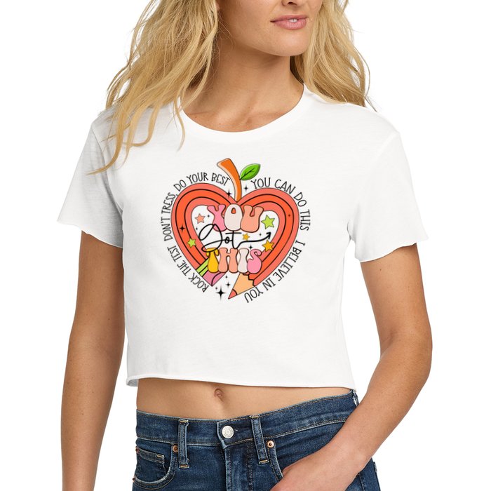 You Got This Lucky Test Day Rock The Test Don't Stress Do Your Best Crop Top