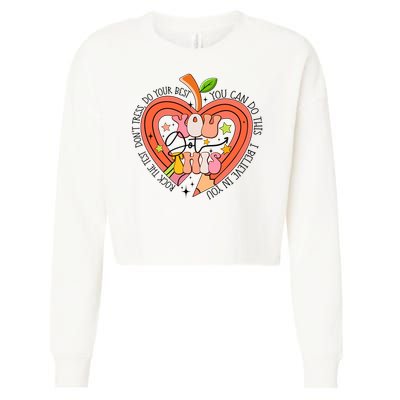 You Got This Lucky Test Day Rock The Test Don't Stress Do Your Best Cropped Pullover Crew