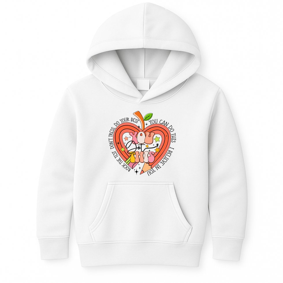 You Got This Lucky Test Day Rock The Test Don't Stress Do Your Best Kids Hoodie