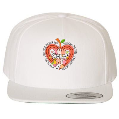 You Got This Lucky Test Day Rock The Test Don't Stress Do Your Best Wool Snapback Cap