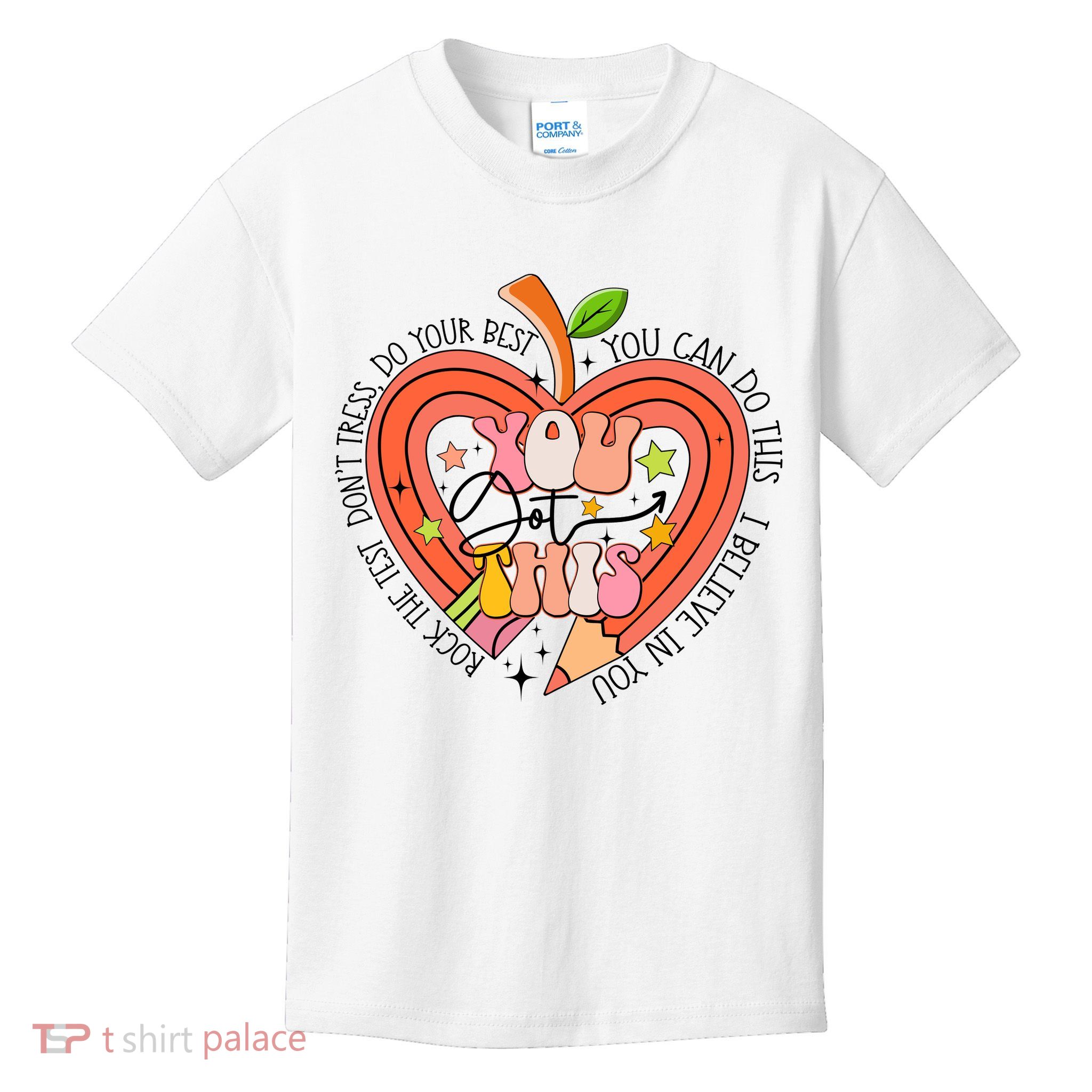 You Got This Lucky Test Day Rock The Test Don't Stress Do Your Best Kids T-Shirt