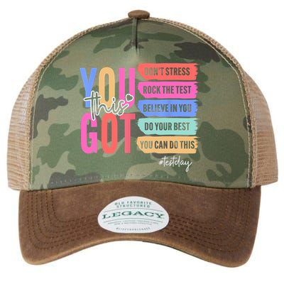 You Got This Don'T Stress Rock The Test Test Day Student Legacy Tie Dye Trucker Hat