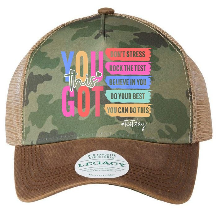 You Got This Don'T Stress Rock The Test Test Day Student Legacy Tie Dye Trucker Hat