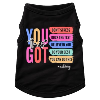You Got This Don'T Stress Rock The Test Test Day Student Doggie Tank