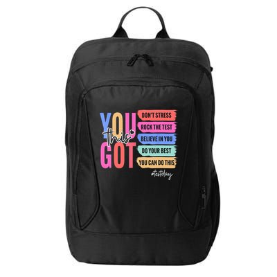 You Got This Don'T Stress Rock The Test Test Day Student City Backpack