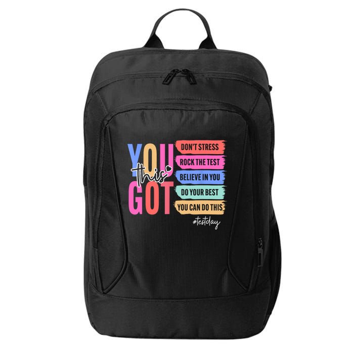 You Got This Don'T Stress Rock The Test Test Day Student City Backpack