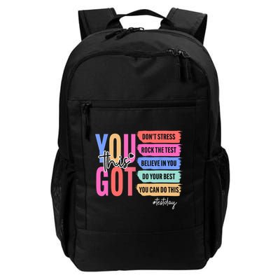 You Got This Don'T Stress Rock The Test Test Day Student Backpack