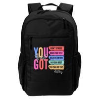You Got This Don'T Stress Rock The Test Test Day Student Backpack