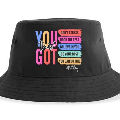 You Got This Don'T Stress Rock The Test Test Day Student Sustainable Bucket Hat