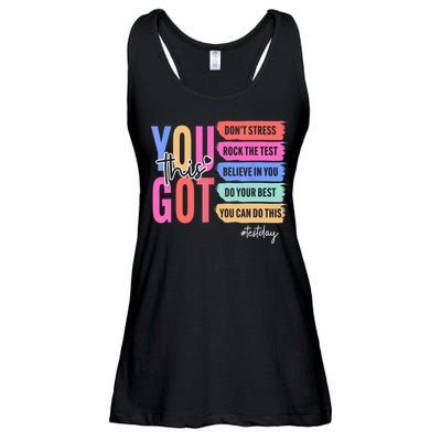 You Got This Don'T Stress Rock The Test Test Day Student Ladies Essential Flowy Tank