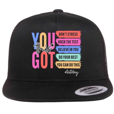 You Got This Don'T Stress Rock The Test Test Day Student Flatbill Hat