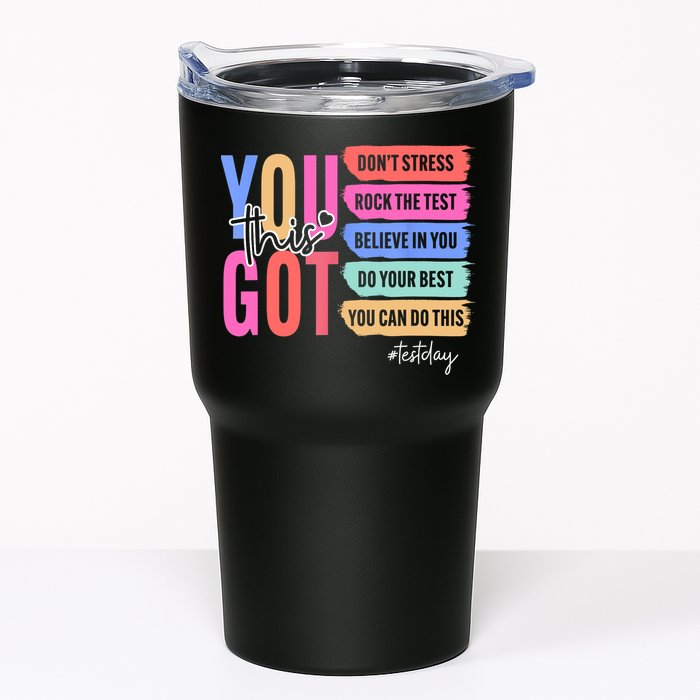 You Got This Don'T Stress Rock The Test Test Day Student Tumbler