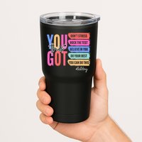 You Got This Don'T Stress Rock The Test Test Day Student Tumbler