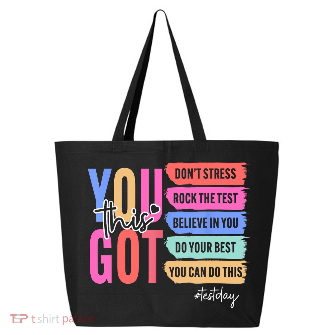 You Got This Don'T Stress Rock The Test Test Day Student 25L Jumbo Tote