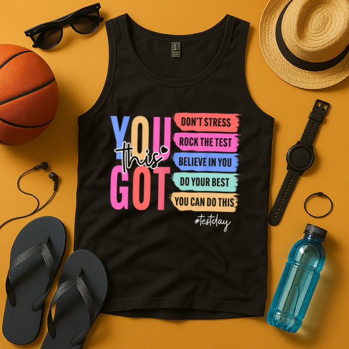 You Got This Don'T Stress Rock The Test Test Day Student Tank Top