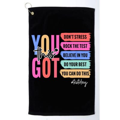 You Got This Don'T Stress Rock The Test Test Day Student Golf Towel