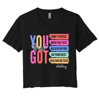 You Got This Don'T Stress Rock The Test Test Day Student Crop Top