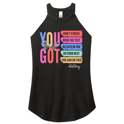 You Got This Don'T Stress Rock The Test Test Day Student Women's Perfect Tri Rocker Tank