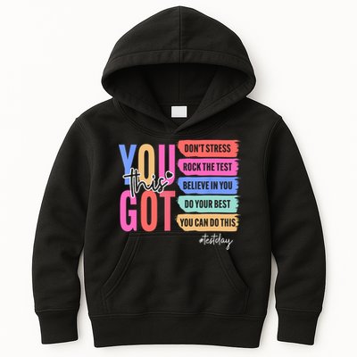 You Got This Don'T Stress Rock The Test Test Day Student Kids Hoodie