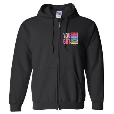You Got This Don'T Stress Rock The Test Test Day Student Full Zip Hoodie