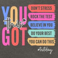 You Got This Don'T Stress Rock The Test Test Day Student Cotton Canvas Backpack