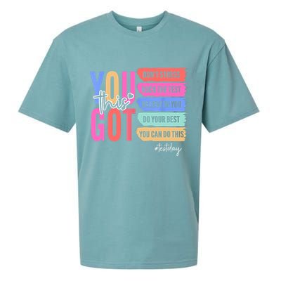 You Got This Don'T Stress Rock The Test Test Day Student Sueded Cloud Jersey T-Shirt