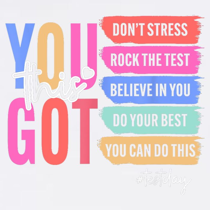 You Got This Don'T Stress Rock The Test Test Day Student Garment-Dyed Sweatshirt
