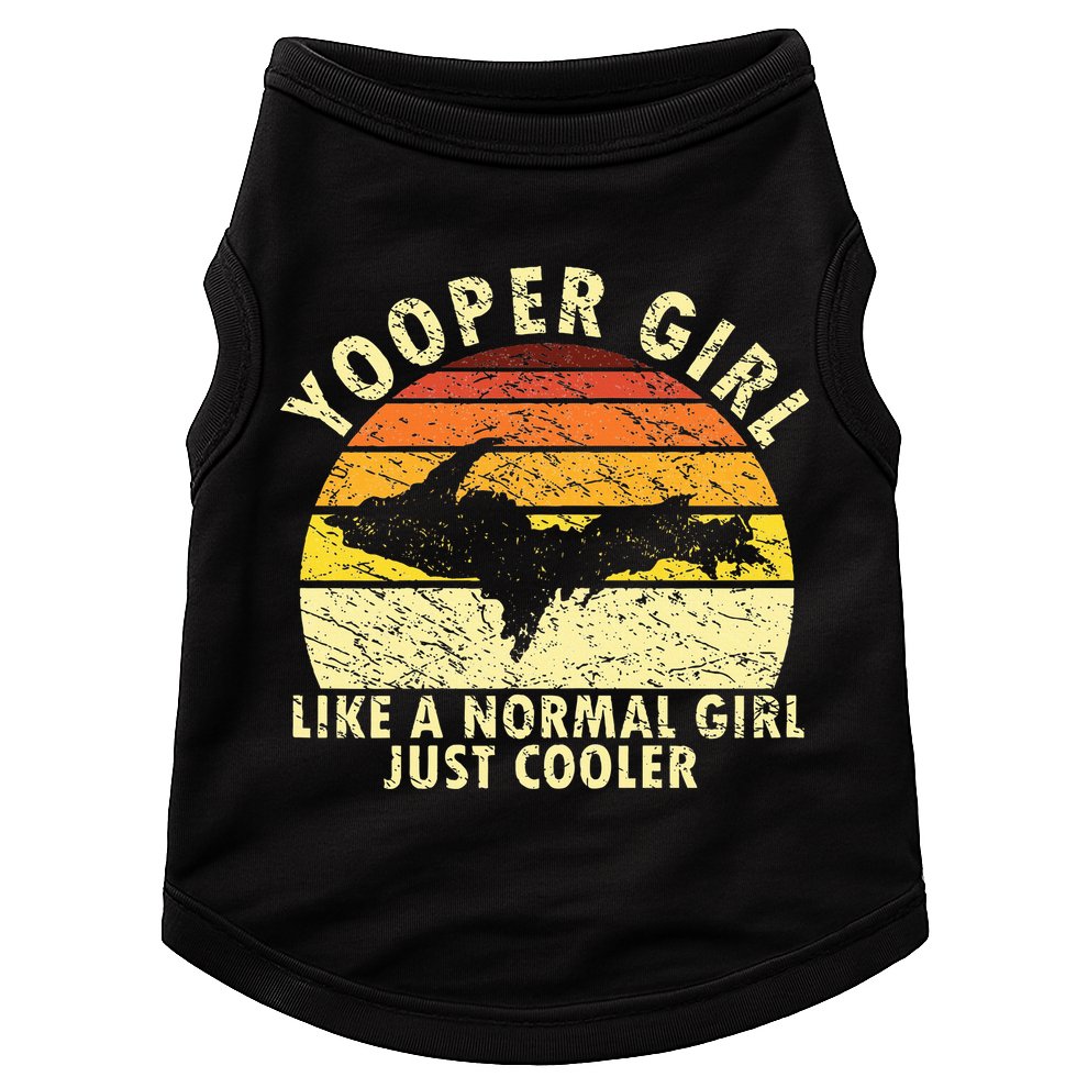 Yooper Girl Upper Peninsula Retro Upper Michigan Doggie Tank