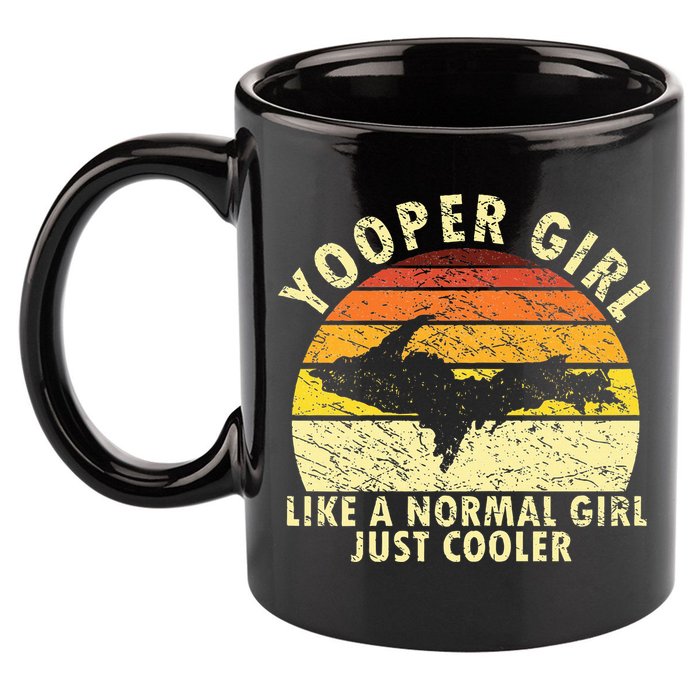 Yooper Girl Upper Peninsula Retro Upper Michigan 11oz C Handle Ceramic Mug