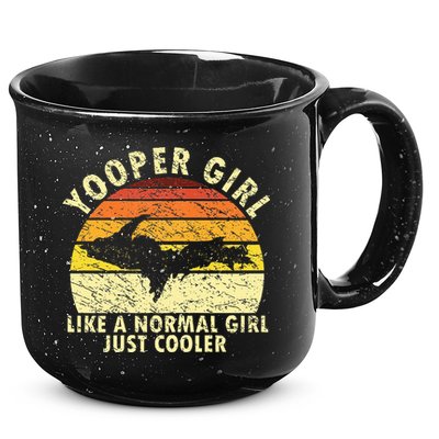 Yooper Girl Upper Peninsula Retro Upper Michigan 15oz Campfire Ceramic Mug