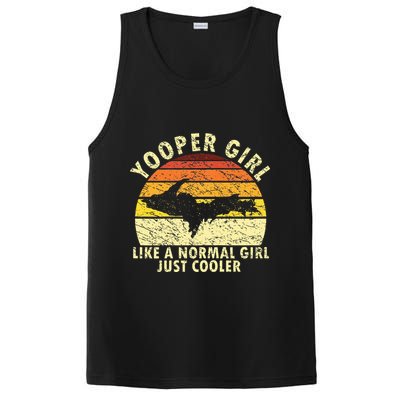 Yooper Girl Upper Peninsula Retro Upper Michigan PosiCharge Competitor Tank