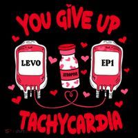 You Give Up Tachycardia ValentineS Day Drawstring Bag