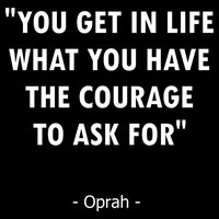 You Get What You Have The Courage To Ask For Quote Design Funny Gift Impact Tech Backpack
