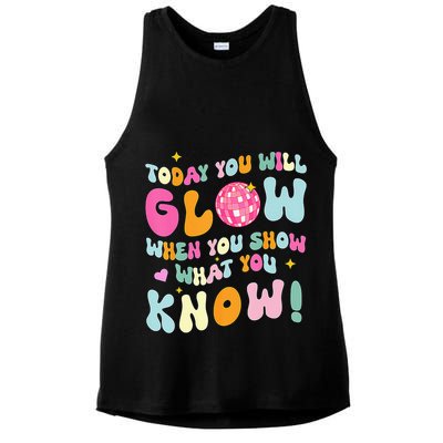 You Glow When You Show What You Know Ladies PosiCharge Tri-Blend Wicking Tank