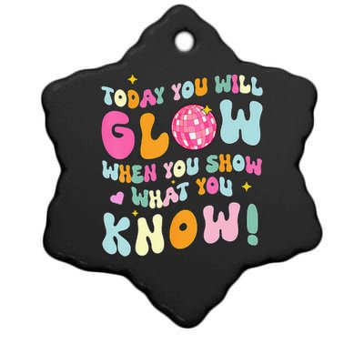 You Glow When You Show What You Know Ceramic Star Ornament