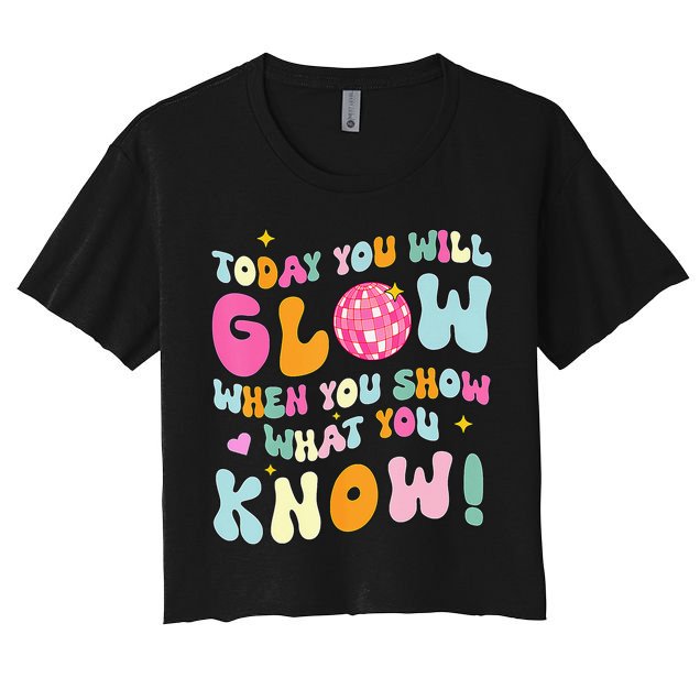 You Glow When You Show What You Know Crop Top