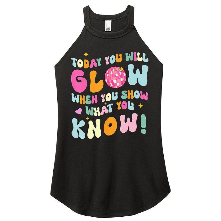 You Glow When You Show What You Know Women's Perfect Tri Rocker Tank