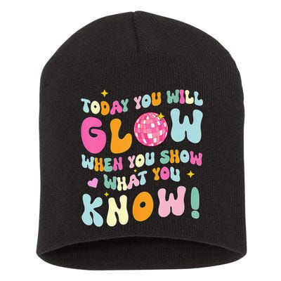You Glow When You Show What You Know Short Acrylic Beanie