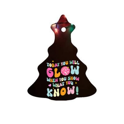 You Glow When You Show What You Know Ceramic Tree Ornament