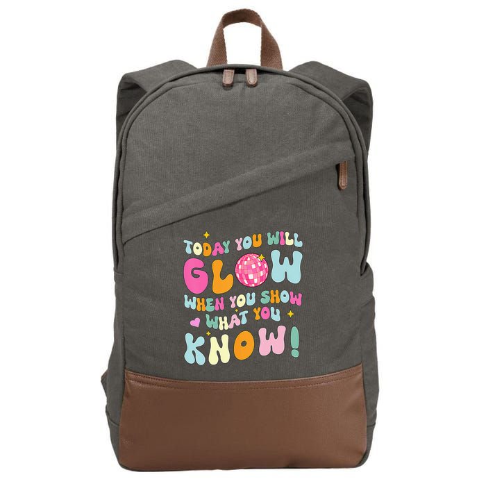 You Glow When You Show What You Know Cotton Canvas Backpack