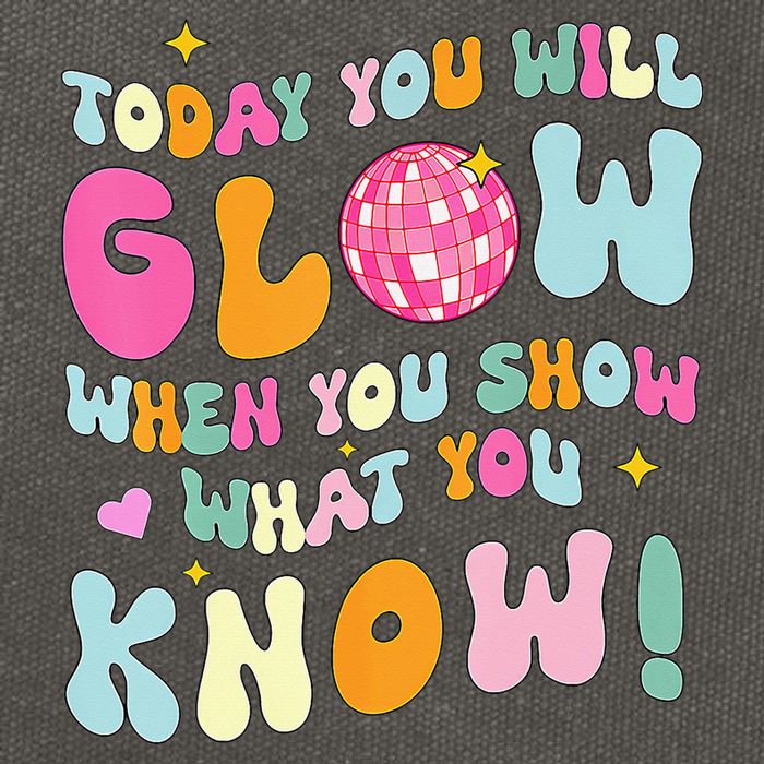 You Glow When You Show What You Know Cotton Canvas Backpack