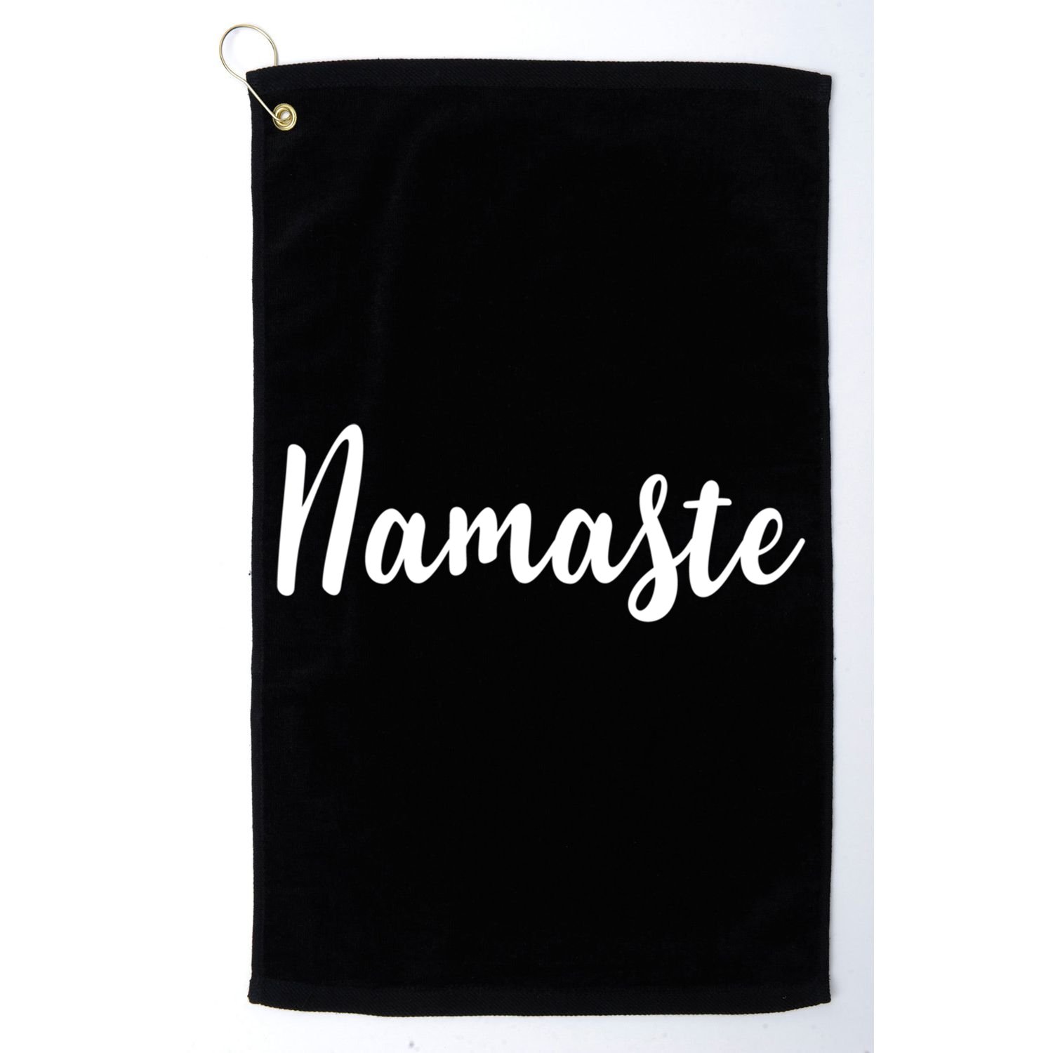 Yoga Greeting Yogi Yogini Yoga Teacher Namaste Gift Golf Towel